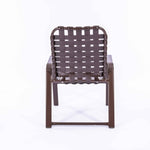 Cross Weave Vinyl Strap Commercial Pool Side Dining Arm Chair - Outdoorsiness