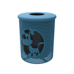 Dog Park Trash Can with lid - Outdoorsiness