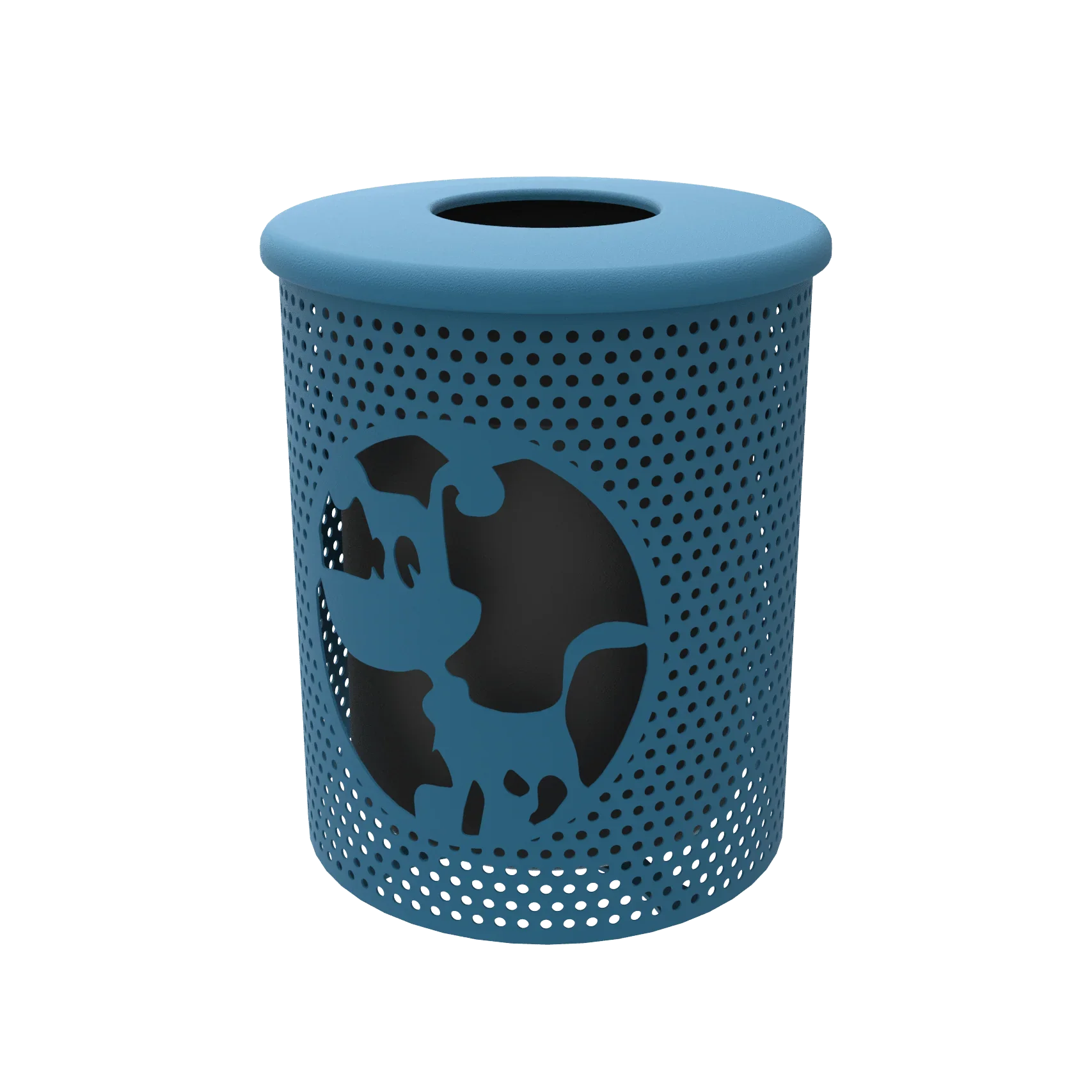 Dog Park Trash Can with lid