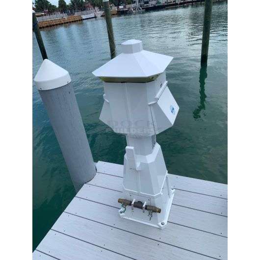 Eaton Lighthouse Dock Power Pedestal 50A/30A/50A/30A/20A - Outdoorsiness