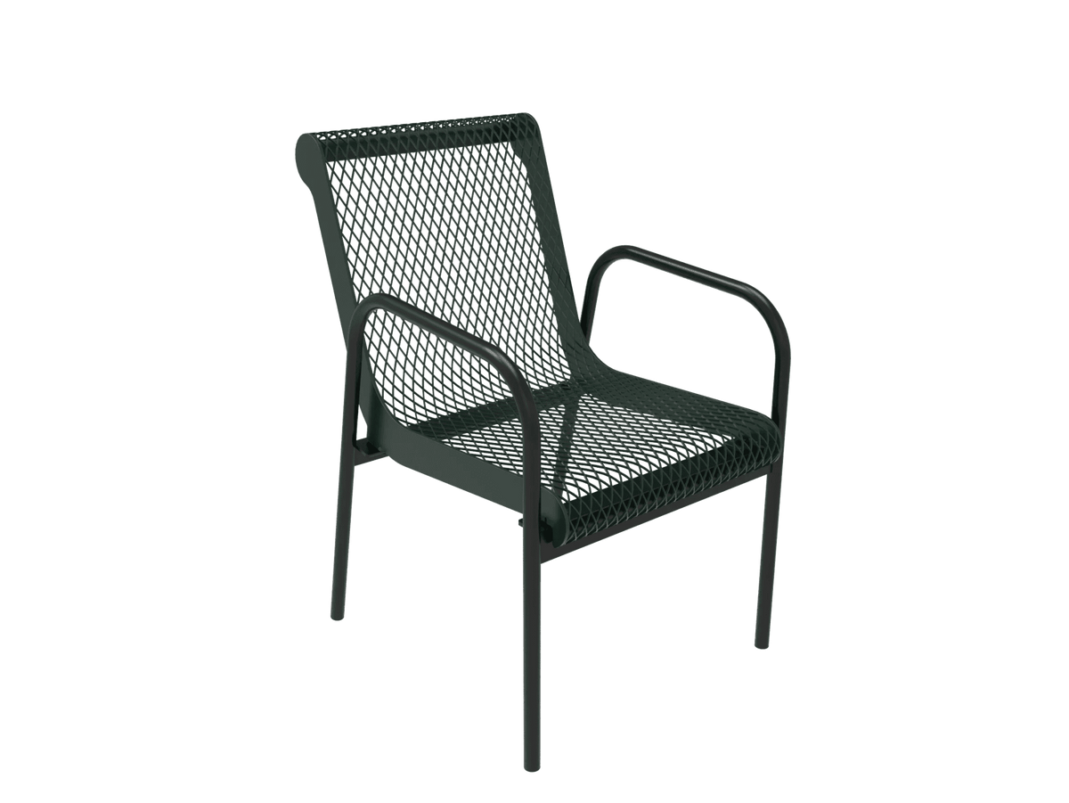 Expanded Metal Stacking Cafe Chair - Outdoorsiness