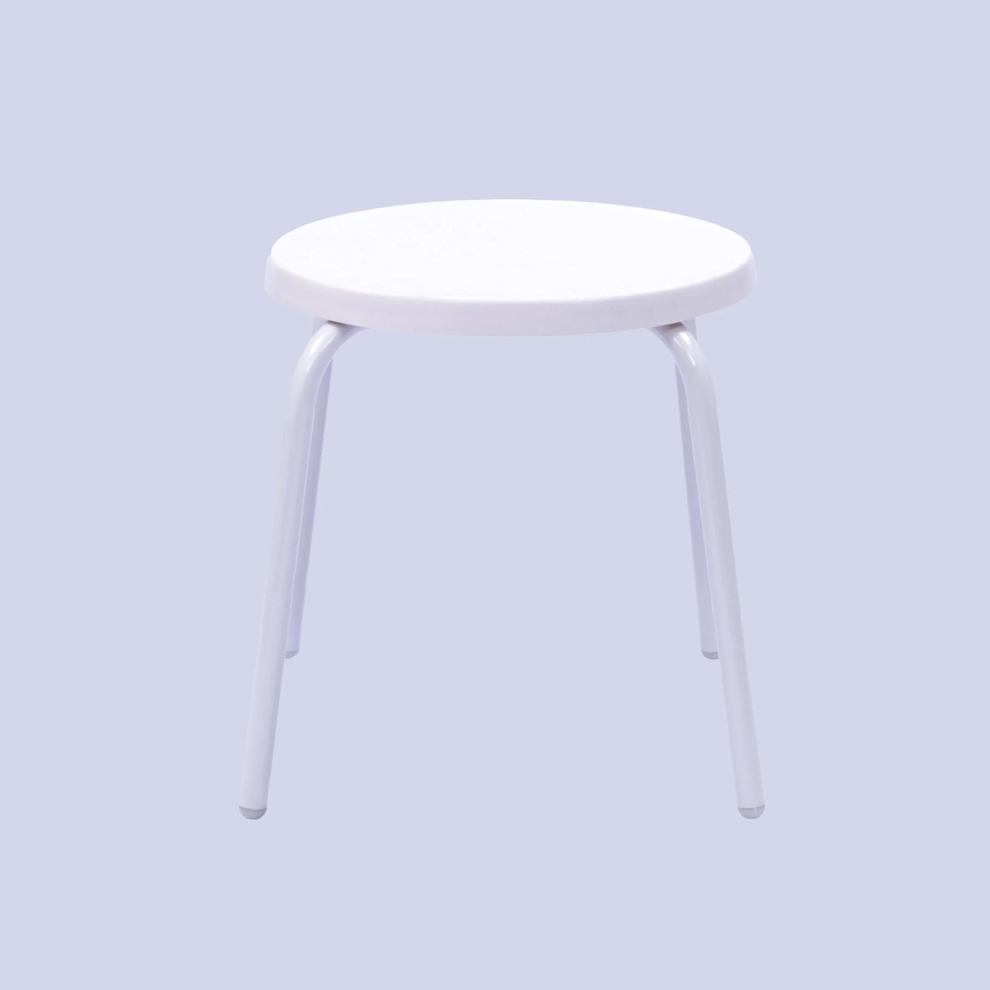 Round Fiberglass 18in Pool Side Table - Aluminum Tubing