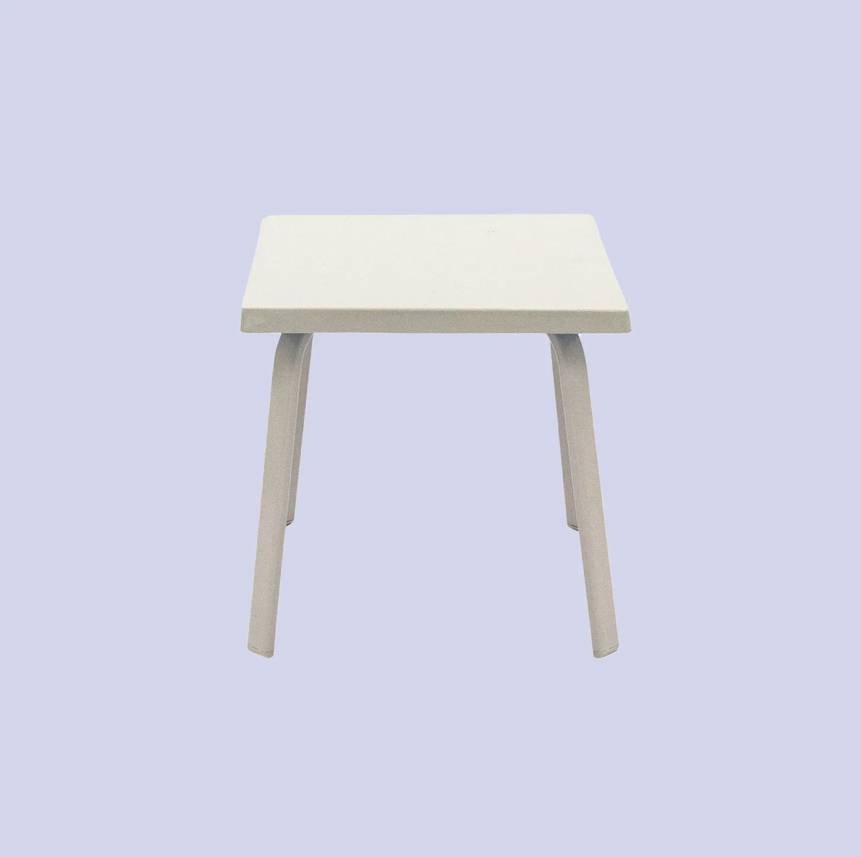 Oasis 18in Square Fiberglass Pool Side Table – Aluminum Frame