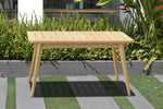 Flores 4 Piece Deep Seating Cushioned Conversation Set - Teak Patio Sofa Set - Outdoorsiness