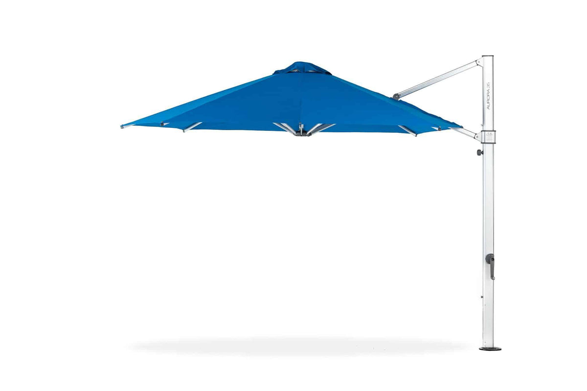 Frankford Aurora 11 Foot Octagon Cantilever Umbrella – Commercial Crank Lift - Outdoorsiness