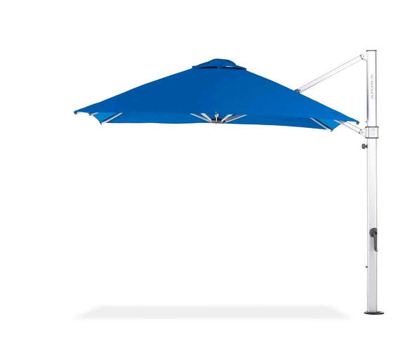 Frankford Aurora 9 Foot Square Cantilever Umbrella – Commercial Crank Lift - Outdoorsiness
