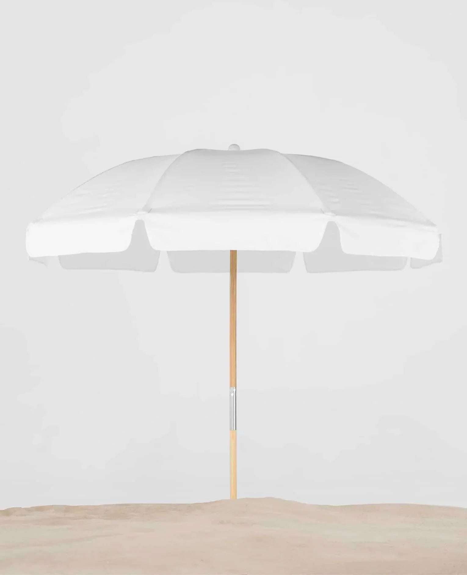 Frankford Avalon 7.5 Foot Octagon Fiberglass Beach Umbrella – Manual Lift, Marine Grade Acrylic - Outdoorsiness