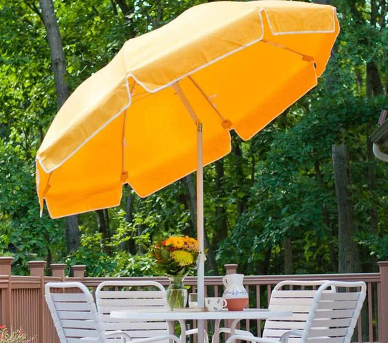 Frankford Catalina 7.5 Foot Octagon Fiberglass Market Patio Umbrella - Outdoorsiness