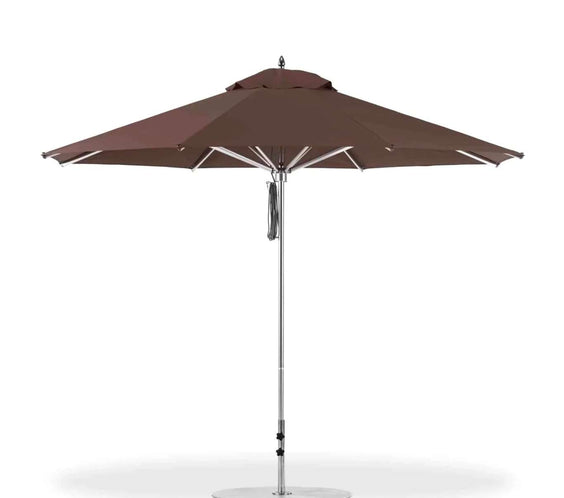 Frankford Greenwich 11 Foot Octagon Aluminum Market Patio Umbrella – Crank Lift - Outdoorsiness