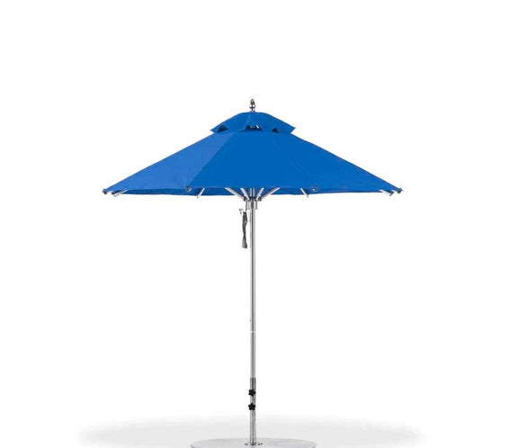 Frankford Greenwich 7.5 Foot Octagon Aluminum Market Patio Umbrella – Crank Lift - Outdoorsiness