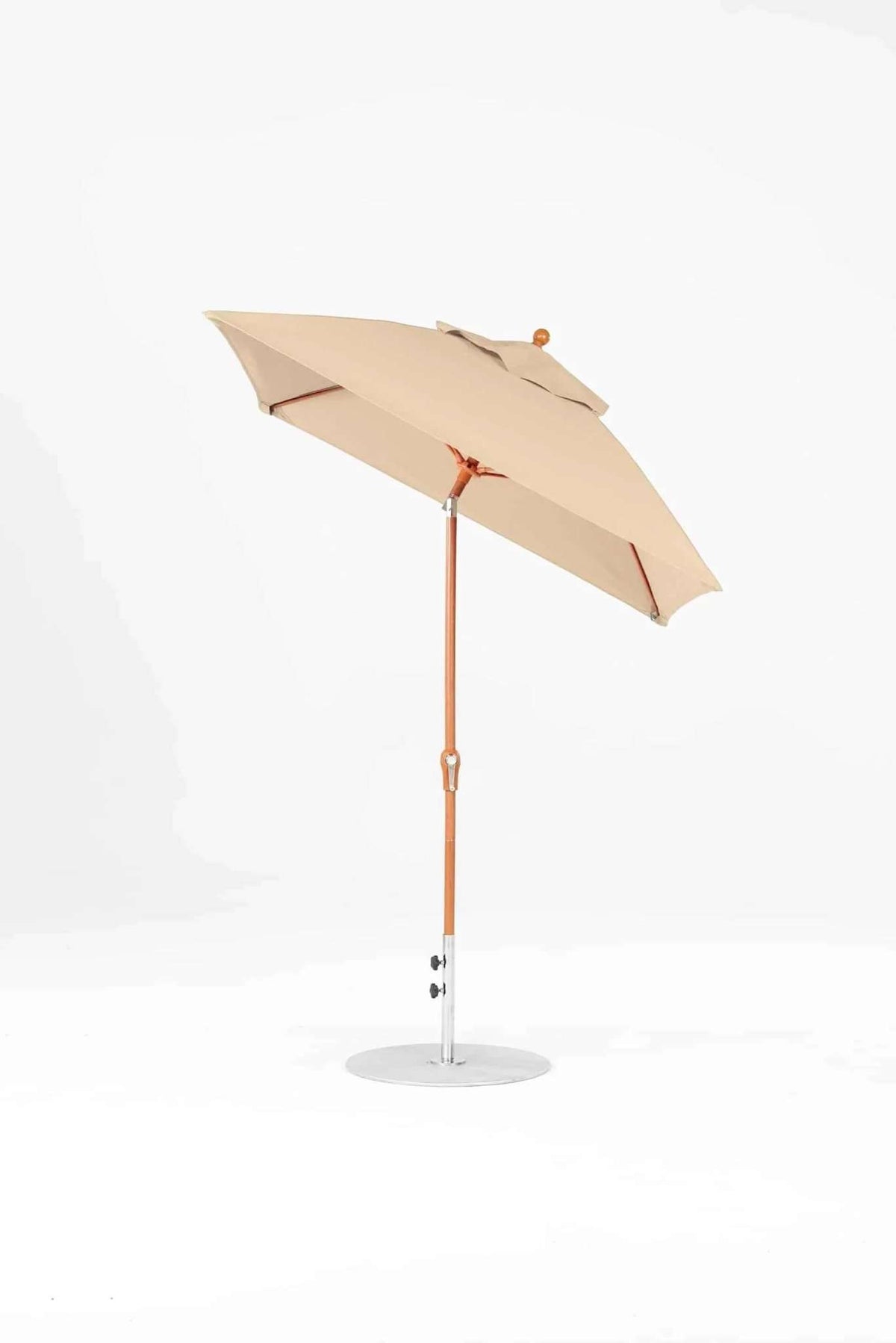 Frankford Monterey 6.5 Foot Square Fiberglass Market Umbrella – Crank & Auto Tilt - Outdoorsiness