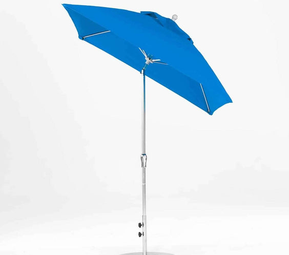 Frankford Monterey 6.5 Foot Square Fiberglass Market Umbrella – Crank & Auto Tilt - Outdoorsiness