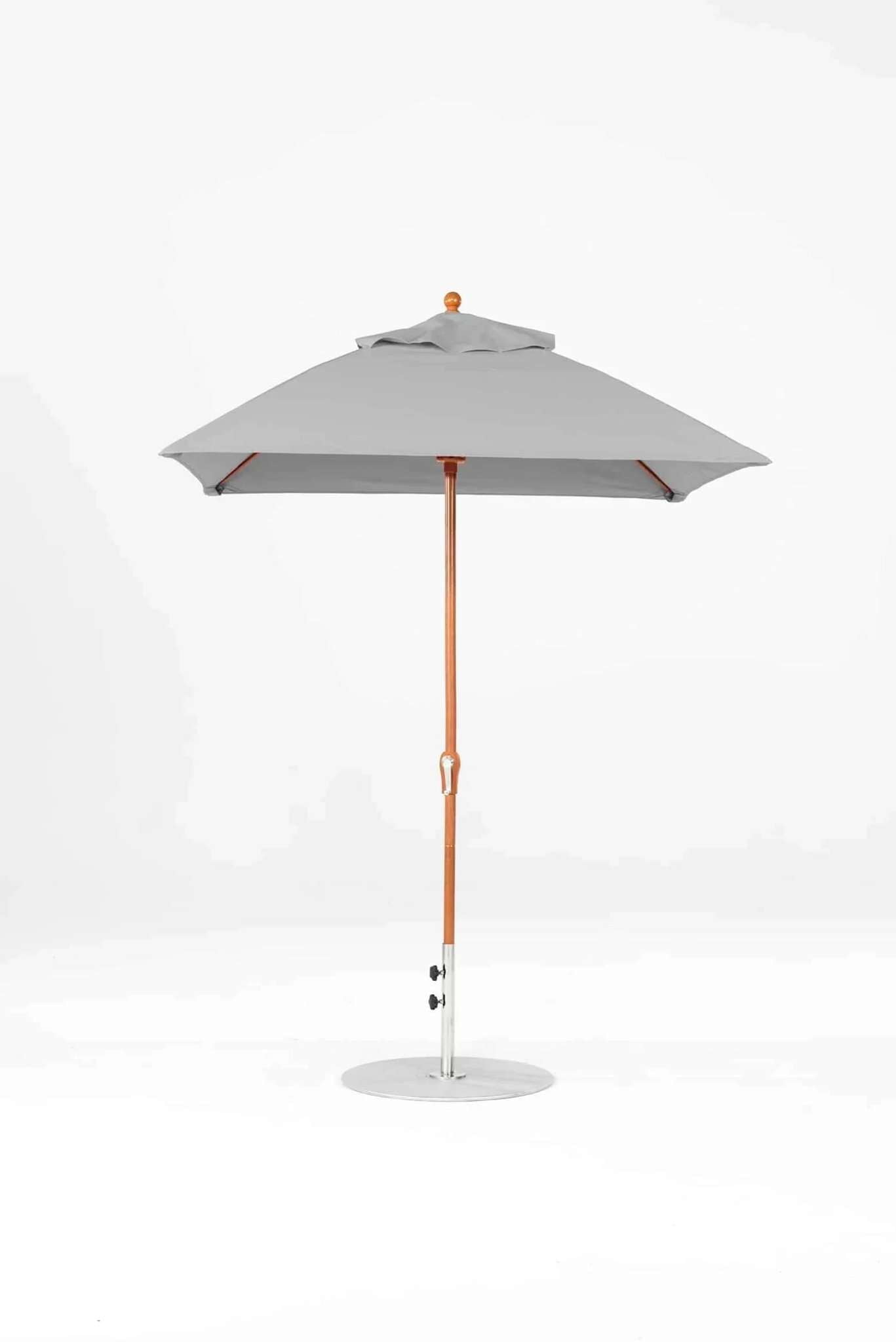 Frankford Monterey 6.5 Foot Square Fiberglass Market Umbrella – Crank Lift, No Tilt - Outdoorsiness