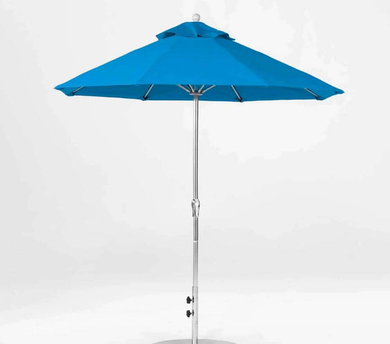 Frankford Monterey 7.5 Foot Octagon Fiberglass Market Umbrella – Crank Lift, No Tilt - Outdoorsiness
