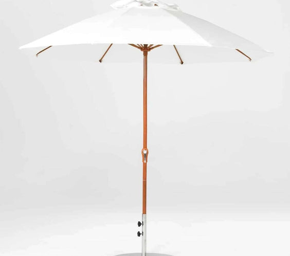 Frankford Monterey 7.5 Foot Octagon Fiberglass Market Umbrella – Crank Lift, No Tilt - Outdoorsiness