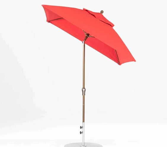 Frankford Monterey 7.5 Foot Square Fiberglass Market Umbrella – Crank & Auto Tilt - Outdoorsiness