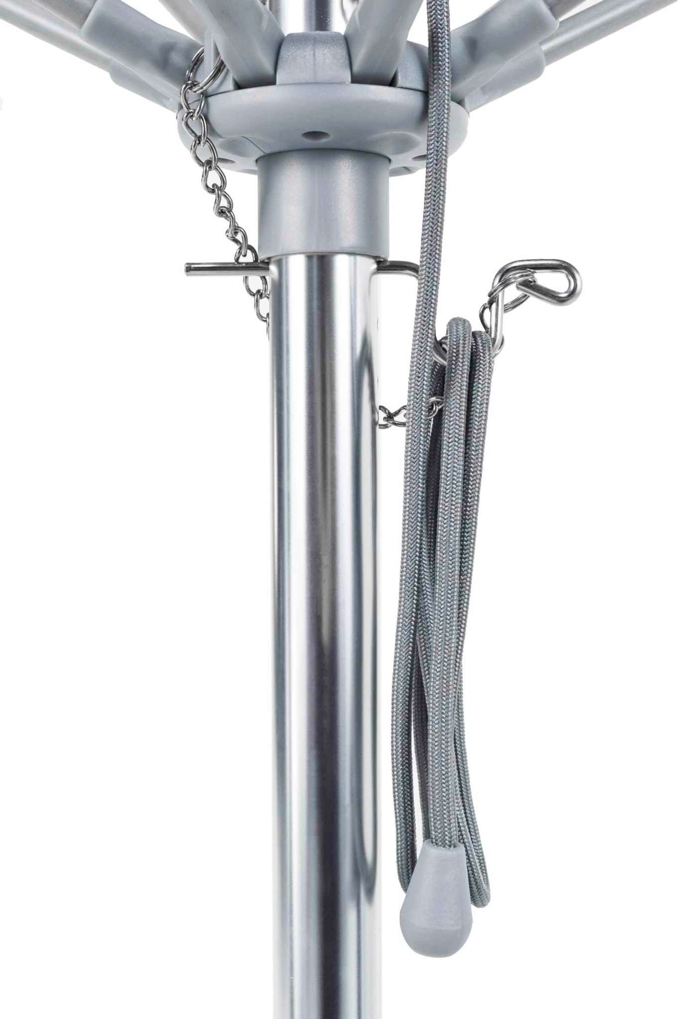 Frankford Monterey 7.5 Foot Square Fiberglass Market Umbrella – Pulley Lift, No Tilt - Outdoorsiness