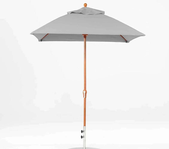 Frankford Monterey 7.5 Foot Square Fiberglass Market Umbrella – Pulley Lift, No Tilt - Outdoorsiness
