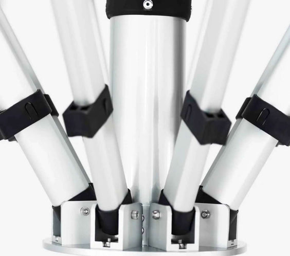 Frankford Nova 16 Foot Octagon Giant Center Post Aluminum Telescoping Crank Umbrella - Outdoorsiness