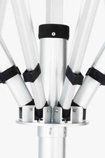 Frankford Nova 16 Foot Octagon Giant Center Post Aluminum Telescoping Crank Umbrella - Outdoorsiness