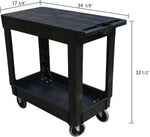 Heavy Duty Utility Cart, Flat Top - 500 lb Load Cap - 34"L x 17-1/2"W x 33"H - Outdoorsiness