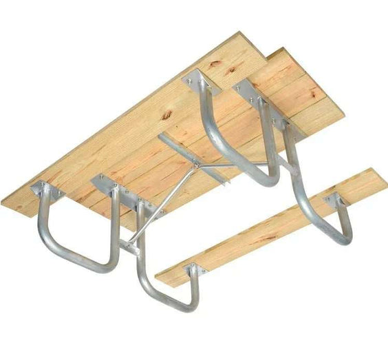Heavy Duty Welded Galvanized Picnic Table Frame Kit – 2-3/8" OD, 11 Ga Steel, 6ft or 8ft - Outdoorsiness