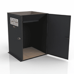 Hot Coal & Ash Disposal Bin – Commercial Outdoor Charcoal Waste Container - Outdoorsiness