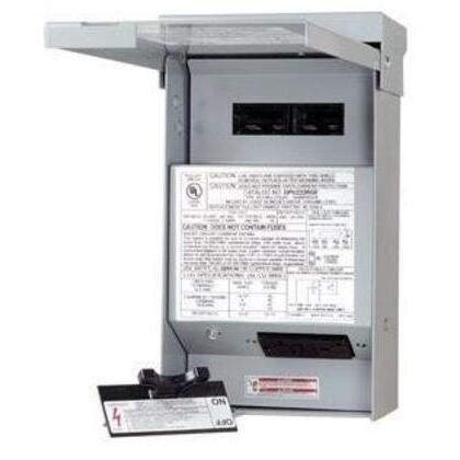 Eaton 30 Amp Fused AC Disconnect with 20A GFCI Self-Test Receptacle