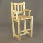 Lakeland Mills Cedar Log 3 Piece Bistro Set – Table & 2 Chairs - Outdoorsiness