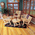 Lakeland Mills Cedar Log 4ft Loveseat Settee – Northern White Cedar - Outdoorsiness