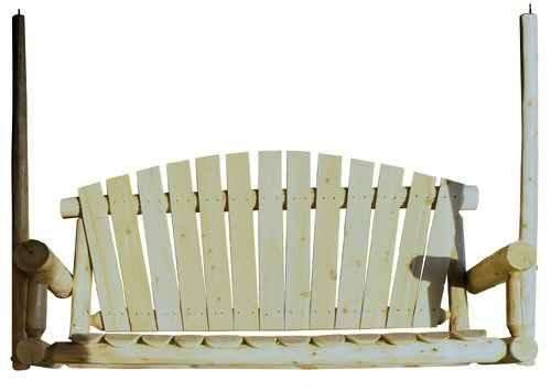 Lakeland Mills Cedar Log 5ft Log-Style Porch Swing – Northern White Cedar - Outdoorsiness