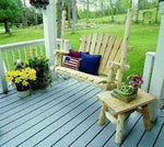 Lakeland Mills Cedar Log End Table – Northern White Cedar Accent - Outdoorsiness