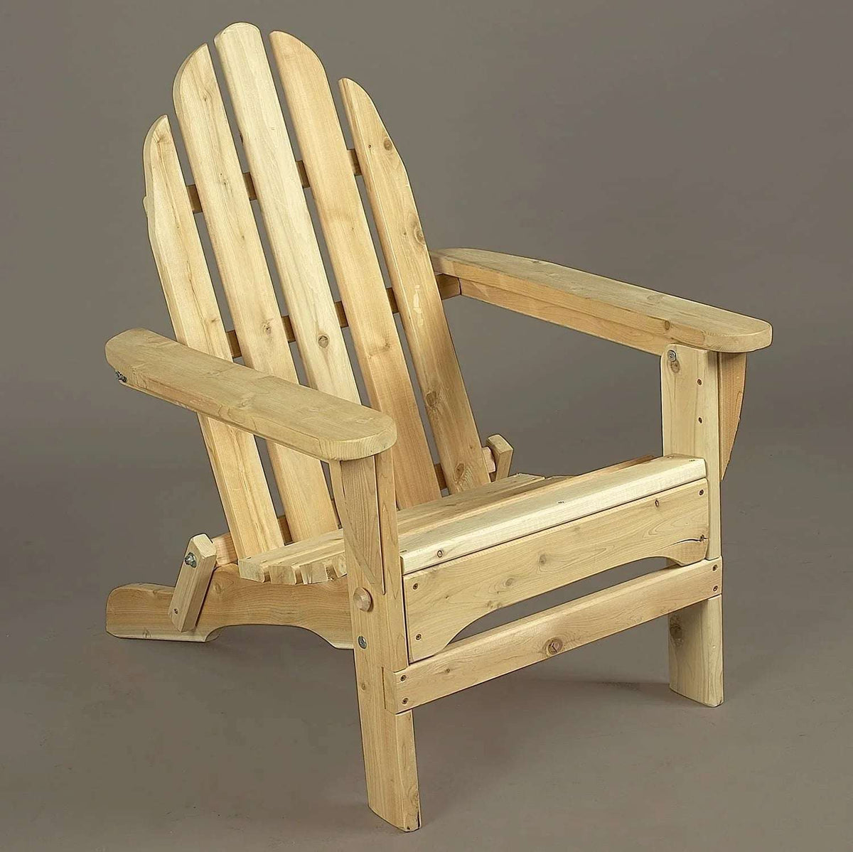 Lakeland Mills Cedar Log Folding Adirondack Chair – Northern White Cedar - Outdoorsiness