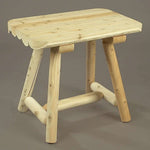 Lakeland Mills Cedar Log Side Table – Northern White Cedar Accent - Outdoorsiness
