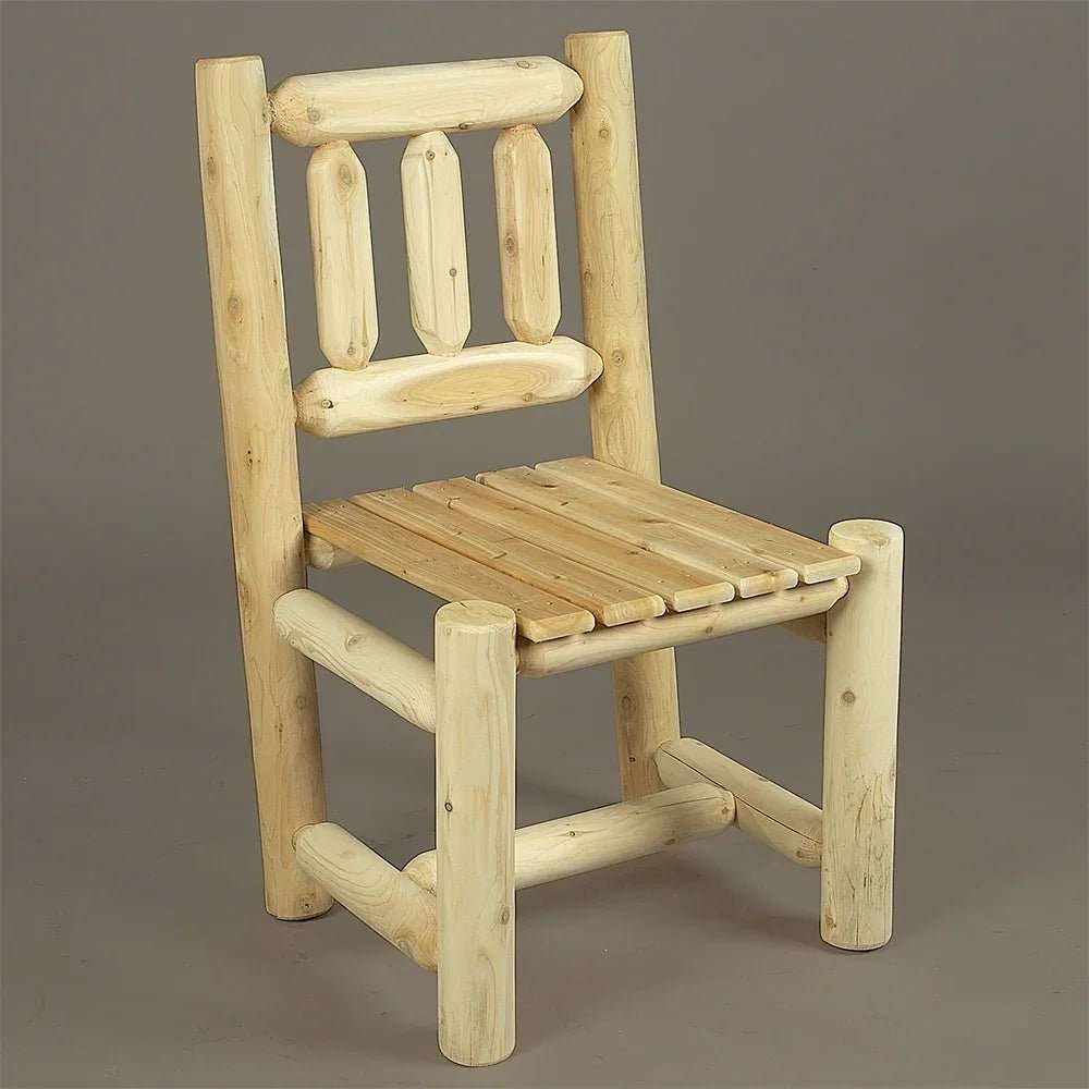Lakeland Mills Cedar Log Standard Dining Chair – Northern White Cedar - Outdoorsiness