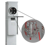 Lever Bypass R281C1P6H034 Midwest 200 Amp Manufactured Home Pedestal - Ringless style - Outdoorsiness
