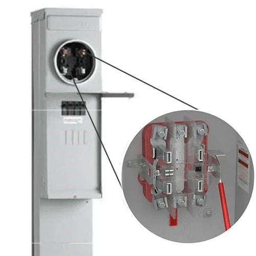 Lever Bypass R281C1P6H034 Midwest 200 Amp Manufactured Home Pedestal - Ringless style - Outdoorsiness