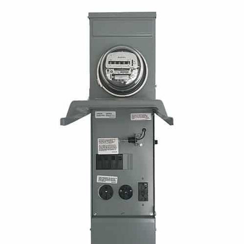 Lighted 50-30-20 Metered GCFI RV Pedestal M075CP6L10 - Direct Bury - Outdoorsiness