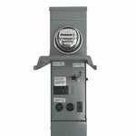 Lighted 50-30-20 Metered GCFI RV Pedestal M075CP6L10 - Direct Bury - Outdoorsiness