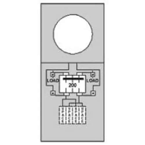 M281C1P6H Midwest 200 Amp Manufactured Home Pedestal - Ring Type - Outdoorsiness