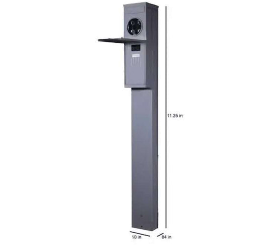 M281C1P6H Midwest 200 Amp Manufactured Home Pedestal - Ring Type - Outdoorsiness
