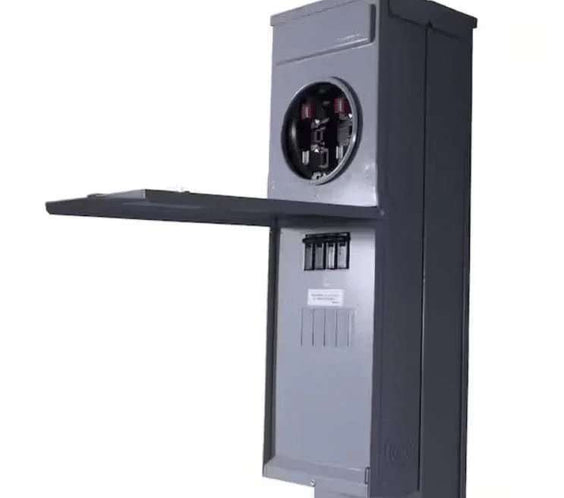 M281C1P6H Midwest 200 Amp Manufactured Home Pedestal - Ring Type - Outdoorsiness