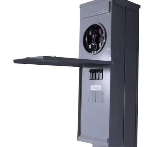M281C1P6H Midwest 200 Amp Manufactured Home Pedestal - Ring Type