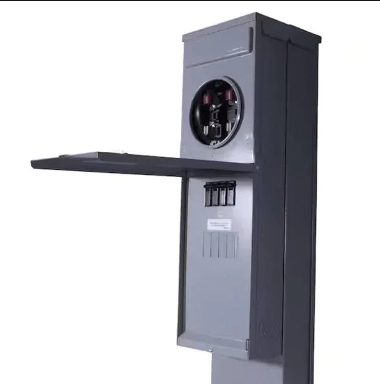 M281C1P6H Midwest 200 Amp Manufactured Home Pedestal - Ring Type