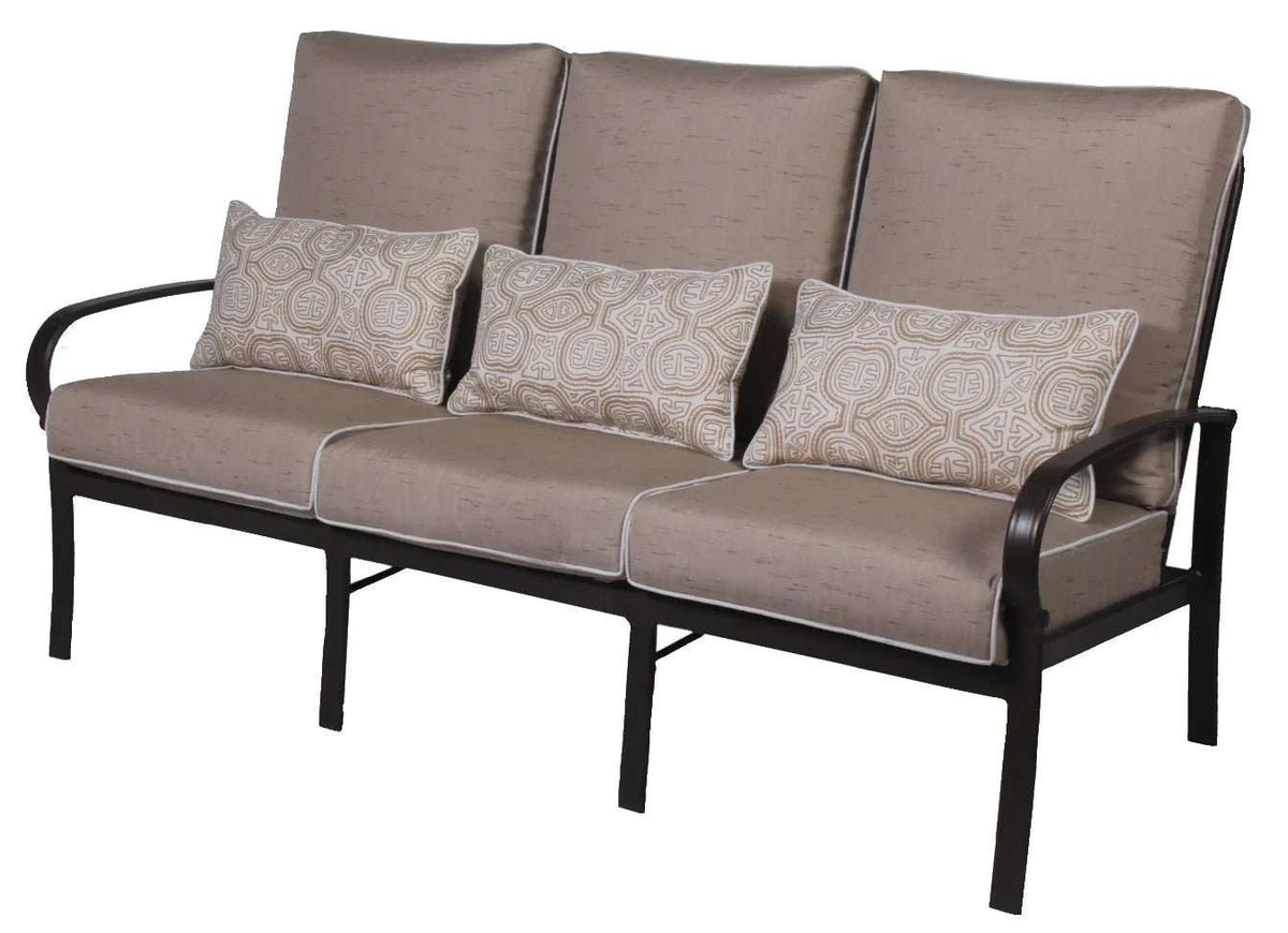 Madison Aluminum Commercial Outdoor Patio Sofa - Outdoorsiness