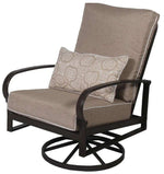 Madison Aluminum Outdoor Commercial Swivel Dining Chair - Outdoorsiness