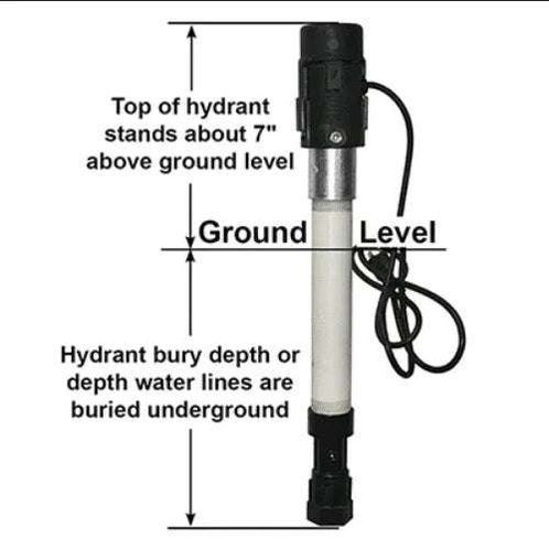 Merrill Any Temp H-3000 DH7502D Deluxe Heated Frost Proof Yard Hydrant – 2 ft Bury, 3/4 in - Outdoorsiness