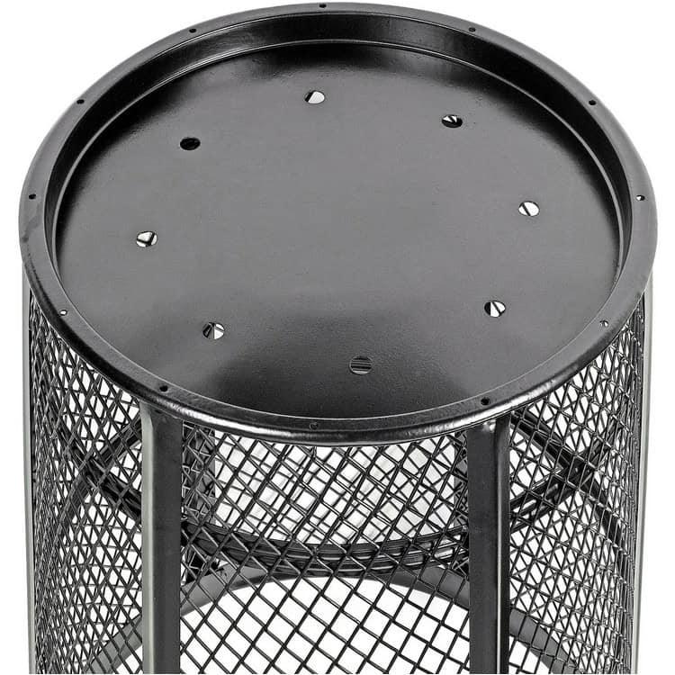 48 Gallon Steel Mesh Commercial Outdoor Trash Can – Corrosion Resistant