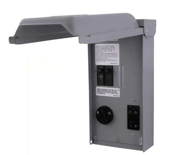 Midwest 30/20 Amp RV Receptacle W/ 20A GFCI - U041C010 - Heavy Duty - Outdoorsiness