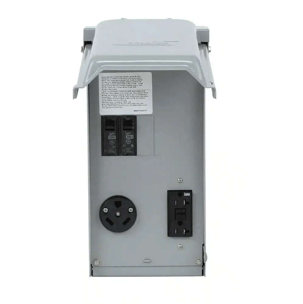 Midwest 30/20 Amp RV Receptacle W/ 20A GFCI - U041C010 - Heavy Duty - Outdoorsiness